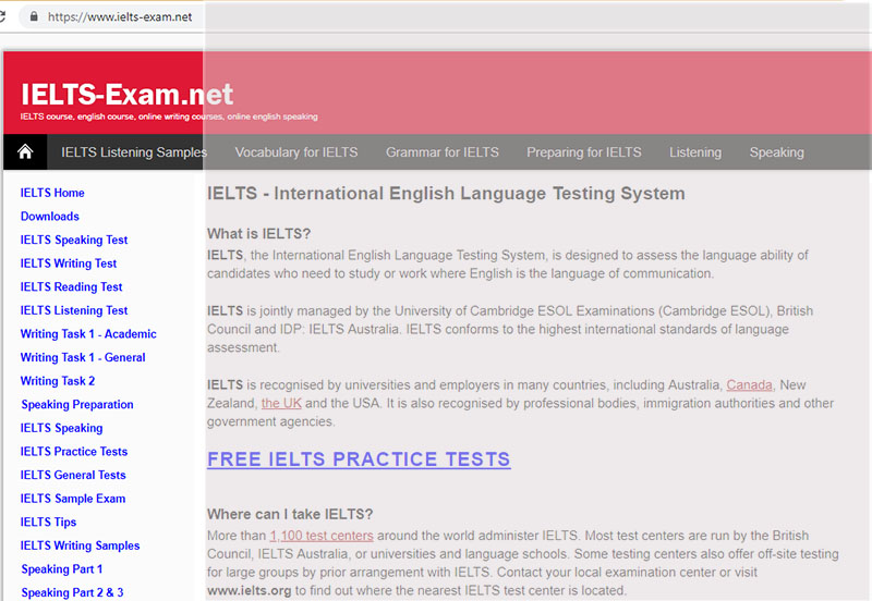 IELTS Exam - Luyện thi IELTS online miễn phí