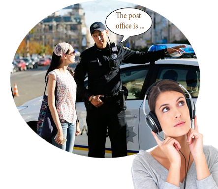 đặt mình vào các tình huống trong bài thi