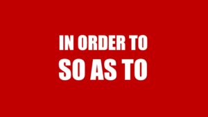 Cấu trúc In order to/ So as to trong tiếng Anh