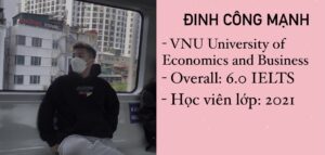 hoc vien Dinh Cong Manh 6.0 IELTS