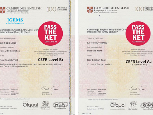 Chứng chỉ KET